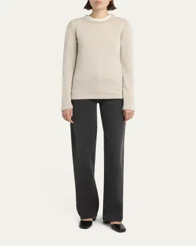 THE ROW Lyse Cashmere Crewneck Sweater | Thumbnail 2 THE ROW Lyse Cashmere Crewneck Sweater | Thumbnail 2