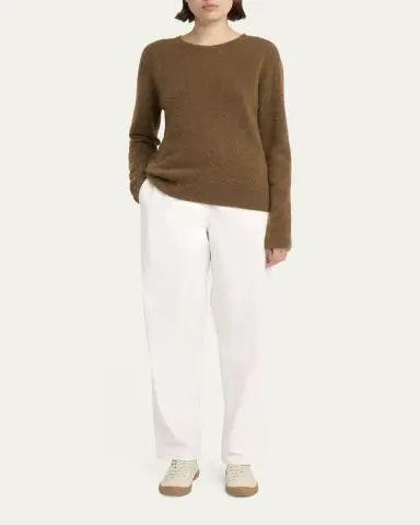 THE ROW Neriah Cotton-Cashmere Straight-Leg Pants | Thumbnail 2 THE ROW Neriah Cotton-Cashmere Straight-Leg Pants | Thumbnail 2