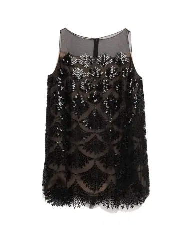 Oscar de la Renta Fern Embroidered Sleeveless Mini Shift Dress | Thumbnail 1 Oscar de la Renta Fern Embroidered Sleeveless Mini Shift Dress | Thumbnail 1
