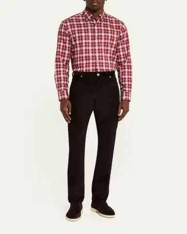 Brioni Men's Pinwale 5-Pocket Pants | Thumbnail 2 Brioni Men's Pinwale 5-Pocket Pants | Thumbnail 2