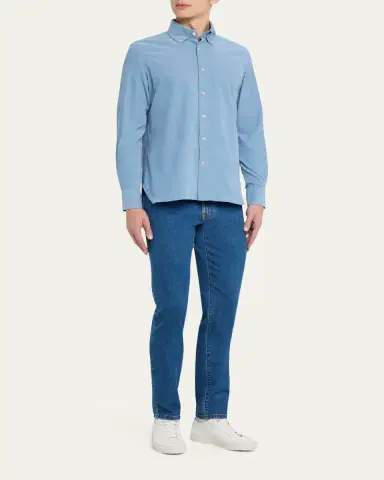 100Hands Men's Micro-Wale Cotton Corduroy Button-Down Shirt | Thumbnail 2 100Hands Men's Micro-Wale Cotton Corduroy Button-Down Shirt | Thumbnail 2