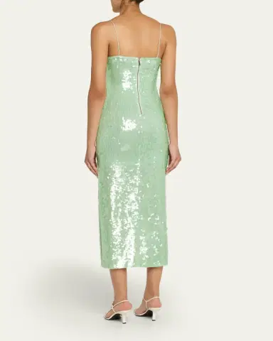 Alice + Olivia Taylor Sequined Midi Dress | Thumbnail 3 Alice + Olivia Taylor Sequined Midi Dress | Thumbnail 3