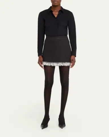 SIMKHAI Dua Beaded Mini Skirt | Thumbnail 2 SIMKHAI Dua Beaded Mini Skirt | Thumbnail 2