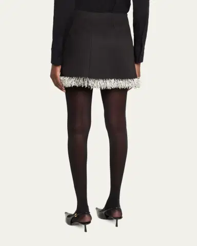 SIMKHAI Dua Beaded Mini Skirt | Thumbnail 3 SIMKHAI Dua Beaded Mini Skirt | Thumbnail 3