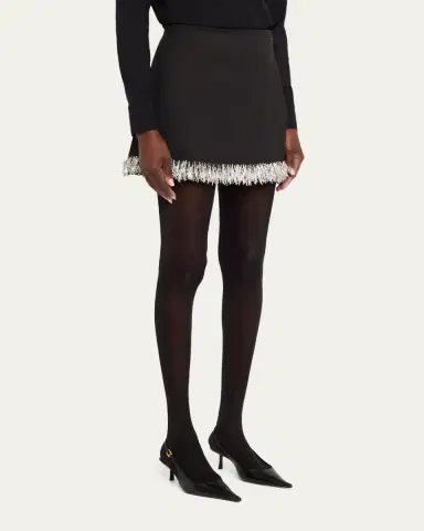 SIMKHAI Dua Beaded Mini Skirt | Thumbnail 4 SIMKHAI Dua Beaded Mini Skirt | Thumbnail 4