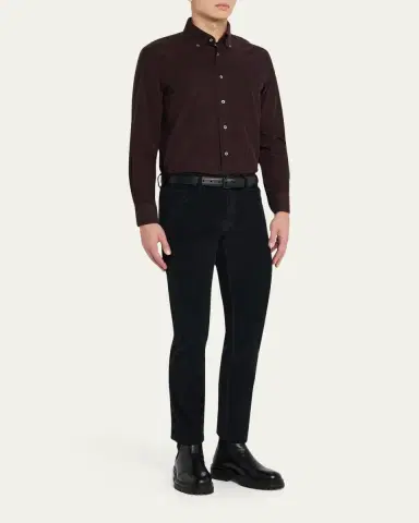 100Hands Men's Micro-Wale Cotton Corduroy Button-Down Shirt | Thumbnail 2 100Hands Men's Micro-Wale Cotton Corduroy Button-Down Shirt | Thumbnail 2