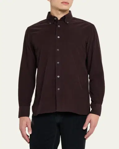 100Hands Men's Micro-Wale Cotton Corduroy Button-Down Shirt | Thumbnail 4 100Hands Men's Micro-Wale Cotton Corduroy Button-Down Shirt | Thumbnail 4