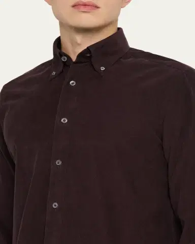 100Hands Men's Micro-Wale Cotton Corduroy Button-Down Shirt | Thumbnail 5 100Hands Men's Micro-Wale Cotton Corduroy Button-Down Shirt | Thumbnail 5