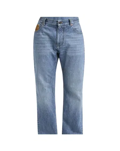 Bottega Veneta Men's Vintage-Wash Denim Turn Up Jeans | Thumbnail 1 Bottega Veneta Men's Vintage-Wash Denim Turn Up Jeans | Thumbnail 1