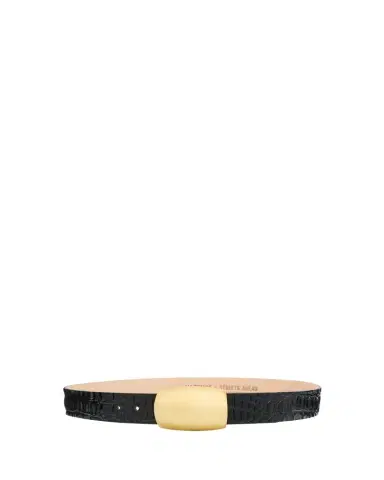 L'Agence Milou Croc-Embossed Leather Belt | Thumbnail 1 L'Agence Milou Croc-Embossed Leather Belt | Thumbnail 1