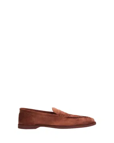 John Lobb Men's Pace Suede Penny Loafers | Thumbnail 1 John Lobb Men's Pace Suede Penny Loafers | Thumbnail 1