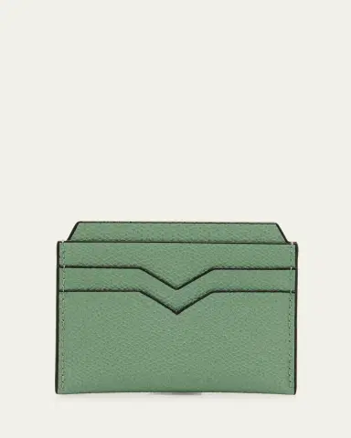 Valextra Men's V-Slot Leather Card Case | Thumbnail 3 Valextra Men's V-Slot Leather Card Case | Thumbnail 3