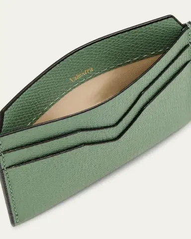 Valextra Men's V-Slot Leather Card Case | Thumbnail 4 Valextra Men's V-Slot Leather Card Case | Thumbnail 4