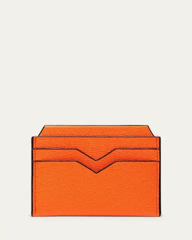 Valextra Men's V-Slot Leather Card Case | Thumbnail 5 Valextra Men's V-Slot Leather Card Case | Thumbnail 5