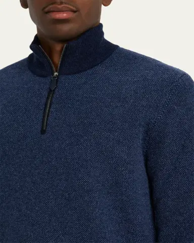 Ralph Lauren Purple Label Birdseye Cashmere Quarter-Zip Sweater | Thumbnail 5 Ralph Lauren Purple Label Birdseye Cashmere Quarter-Zip Sweater | Thumbnail 5