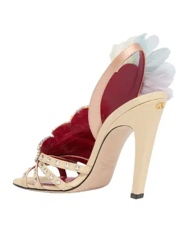 Valentino Garavani Dans Le Foyer Embellished Slingback Sandals | Thumbnail 1 Valentino Garavani Dans Le Foyer Embellished Slingback Sandals | Thumbnail 1