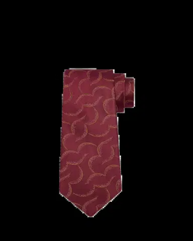 Charvet Men's Geometric Abstract Line Silk Tie | Thumbnail 2 Charvet Men's Geometric Abstract Line Silk Tie | Thumbnail 2