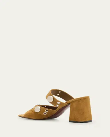 Valentino Garavani 75mm Studded Suede Mule Sandals | Thumbnail 6 Valentino Garavani 75mm Studded Suede Mule Sandals | Thumbnail 6