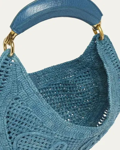 Chloé Summer Banana Top-Handle Bag in Crochet Fabric | Thumbnail 12 Chloé Summer Banana Top-Handle Bag in Crochet Fabric | Thumbnail 12