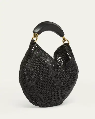 Chloé Summer Banana Top-Handle Bag in Crochet Fabric | Thumbnail 3 Chloé Summer Banana Top-Handle Bag in Crochet Fabric | Thumbnail 3