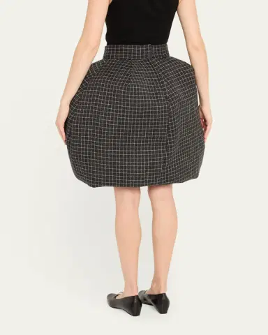 Marc Jacobs Runway Windowpane Check Padded Bubble Skirt | Thumbnail 3 Marc Jacobs Runway Windowpane Check Padded Bubble Skirt | Thumbnail 3