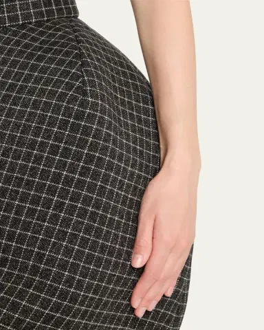 Marc Jacobs Runway Windowpane Check Padded Bubble Skirt | Thumbnail 5 Marc Jacobs Runway Windowpane Check Padded Bubble Skirt | Thumbnail 5