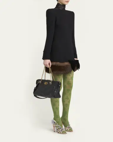 Valentino Garavani Panthea Medium Patchwork Chevron Shoulder Bag | Thumbnail 5 Valentino Garavani Panthea Medium Patchwork Chevron Shoulder Bag | Thumbnail 5