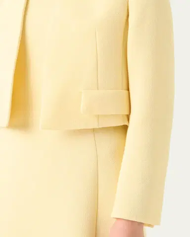 Akris Helena Wool Crepe Open-Front Short Jacket | Thumbnail 5 Akris Helena Wool Crepe Open-Front Short Jacket | Thumbnail 5