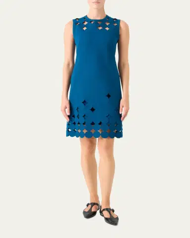 Akris punto Dot Cutout Sleeveless Sheath Dress | Thumbnail 2 Akris punto Dot Cutout Sleeveless Sheath Dress | Thumbnail 2