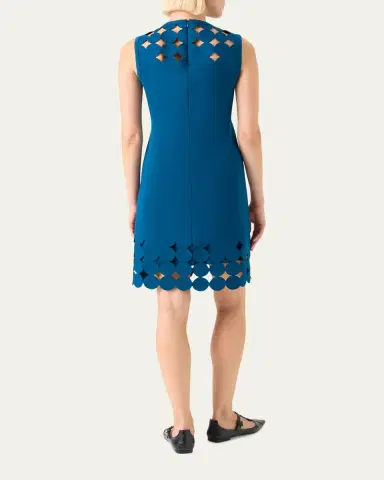 Akris punto Dot Cutout Sleeveless Sheath Dress | Thumbnail 3 Akris punto Dot Cutout Sleeveless Sheath Dress | Thumbnail 3