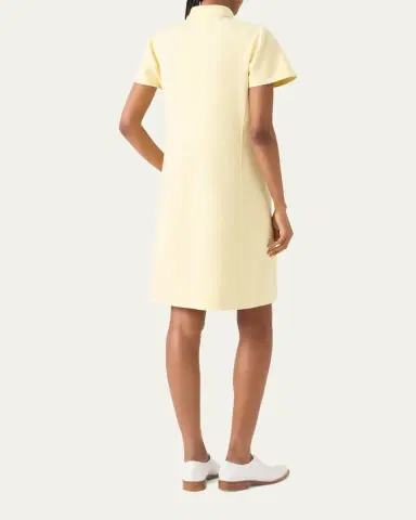Akris Short-Sleeve Cotton-Silk Polo Dress | Thumbnail 3 Akris Short-Sleeve Cotton-Silk Polo Dress | Thumbnail 3