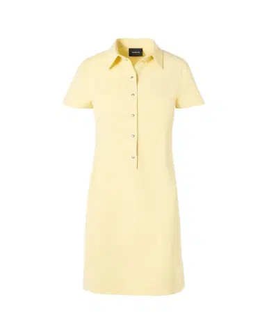 Akris Short-Sleeve Cotton-Silk Polo Dress | Thumbnail 1 Akris Short-Sleeve Cotton-Silk Polo Dress | Thumbnail 1