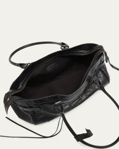 Balenciaga Le City East-West Shoulder Bag in Leather | Thumbnail 4 Balenciaga Le City East-West Shoulder Bag in Leather | Thumbnail 4
