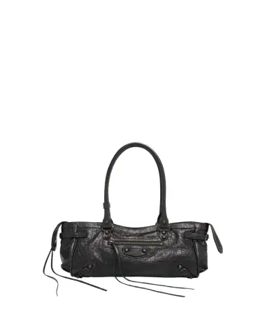 Balenciaga Le City East-West Shoulder Bag in Leather | Thumbnail 1 Balenciaga Le City East-West Shoulder Bag in Leather | Thumbnail 1