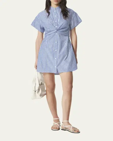 Rag & Bone Gretchen Stripe Twist-Front Dress | Thumbnail 2 Rag & Bone Gretchen Stripe Twist-Front Dress | Thumbnail 2