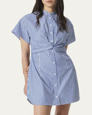 Rag & Bone Gretchen Stripe Twist-Front Dress | Thumbnail 4 Rag & Bone Gretchen Stripe Twist-Front Dress | Thumbnail 4