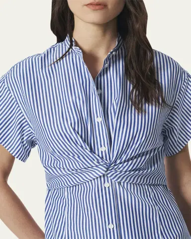 Rag & Bone Gretchen Stripe Twist-Front Dress | Thumbnail 5 Rag & Bone Gretchen Stripe Twist-Front Dress | Thumbnail 5