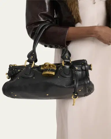 Chloé Paddington Padlock Shoulder Bag in Leather | Thumbnail 2 Chloé Paddington Padlock Shoulder Bag in Leather | Thumbnail 2