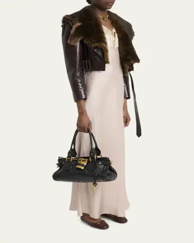 Chloé Paddington Padlock Shoulder Bag in Leather | Thumbnail 5 Chloé Paddington Padlock Shoulder Bag in Leather | Thumbnail 5