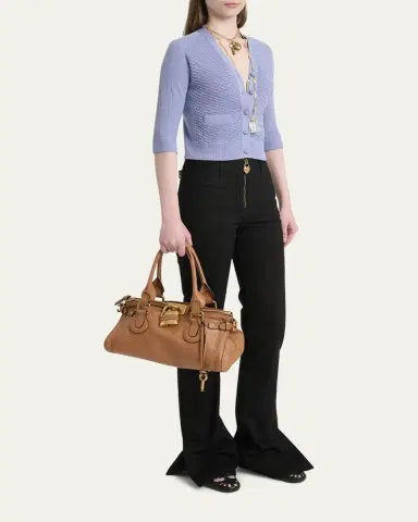 Chloé Paddington Padlock Shoulder Bag in Leather | Thumbnail 9 Chloé Paddington Padlock Shoulder Bag in Leather | Thumbnail 9