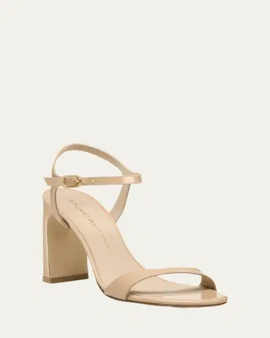 Stuart Weitzman Babette Patent Leather Ankle-Strap Sandals | Thumbnail 6 Stuart Weitzman Babette Patent Leather Ankle-Strap Sandals | Thumbnail 6