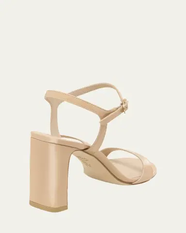 Stuart Weitzman Babette Patent Leather Ankle-Strap Sandals | Thumbnail 7 Stuart Weitzman Babette Patent Leather Ankle-Strap Sandals | Thumbnail 7