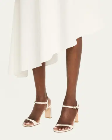 Stuart Weitzman Babette Patent Leather Ankle-Strap Sandals | Thumbnail 4 Stuart Weitzman Babette Patent Leather Ankle-Strap Sandals | Thumbnail 4