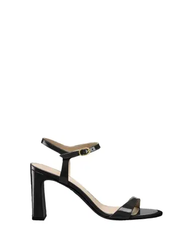 Stuart Weitzman Babette Patent Leather Ankle-Strap Sandals | Thumbnail 1 Stuart Weitzman Babette Patent Leather Ankle-Strap Sandals | Thumbnail 1