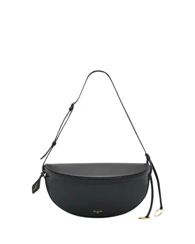 Alaïa East-West Curved Goatskin Leather Shoulder Bag | Thumbnail 1 Alaïa East-West Curved Goatskin Leather Shoulder Bag | Thumbnail 1