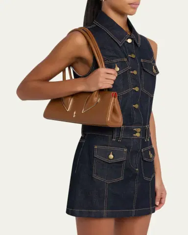 Christian Louboutin Venus Calf Leather Baguette Shoulder Bag | Thumbnail 2 Christian Louboutin Venus Calf Leather Baguette Shoulder Bag | Thumbnail 2