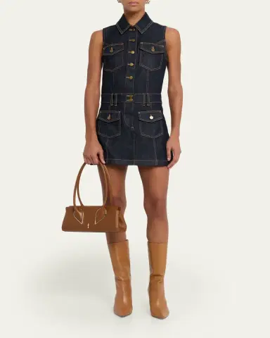 Christian Louboutin Venus Calf Leather Baguette Shoulder Bag | Thumbnail 5 Christian Louboutin Venus Calf Leather Baguette Shoulder Bag | Thumbnail 5