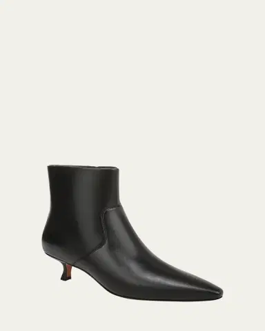 Vince Simone Leather Ankle Booties | Thumbnail 2 Vince Simone Leather Ankle Booties | Thumbnail 2