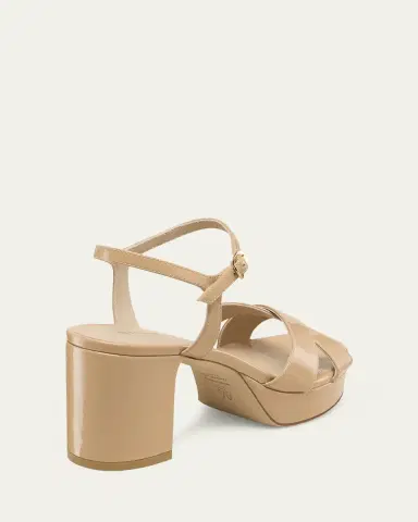 Stuart Weitzman Dayna Patent Crisscross Platform Sandals | Thumbnail 2 Stuart Weitzman Dayna Patent Crisscross Platform Sandals | Thumbnail 2
