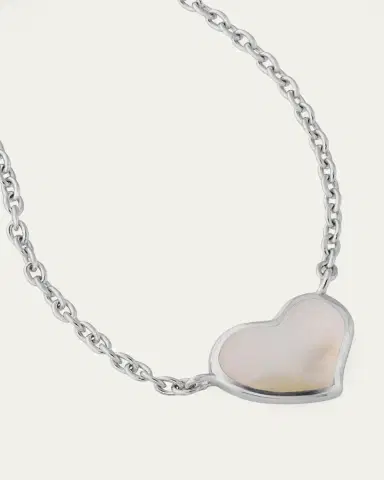Jan Leslie Mother-of-Pearl Single Heart Necklace | Thumbnail 3 Jan Leslie Mother-of-Pearl Single Heart Necklace | Thumbnail 3